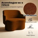 Ver imagem 5 de Namoradeira 2 Lugares Orgânica Decorativa Elegante Estofada Redonda Design Moderno Sala Estar