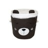 Cesto Roupa Suja Organizador Dobrável Infantil Criança Grand - Urso Palha - 1
