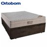 Cama Box Baú Casal Suede + Colchão Ortobom Airtech Molas Ensacadas 138x188x65 Marrom - 6