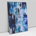 Ver imagem 1 de Quadro Decorativo em Canvas Abstrato Mesclado Azul TaColado Borda Infinita 90 x 60cm