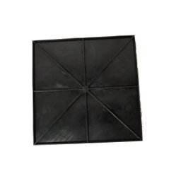 KIT 16 PÇS PISO TÁTIL DIRECIONAL PVC 25X25 ARGAMASSADO PRETO - 3