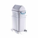 Ver imagem 1 de Lixeira Desliz Simples 30L 250x600x450mm Cromado - 2702 - Schmitt