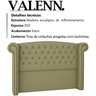 Cabeceira Queen 160 cm Valenn Linho SL 75 Peer - 3