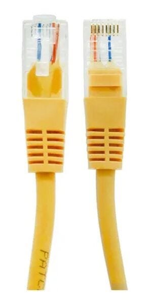 Kit 30 Cabo de Rede RJ45 CAT5E Patch Cord 1 Metro Amarelo - 4