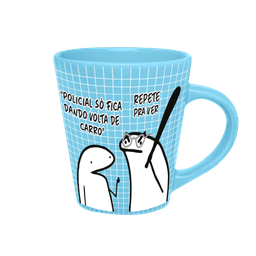 CANECA DROP AZUL - FLORK PROFISSIONAIS - POLICIAL - 3