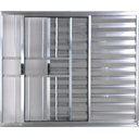 Ver imagem 1 de Veneziana 3 Folhas 1,00 X 1,20 Com Grade Alumínio Brilhante