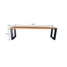 Banco Madeira Ferro Estilo Industrial 1,00 Mts - 3