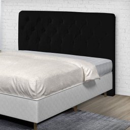 Cabeceira Casal Estofada Roma Espresso Móveis - 1