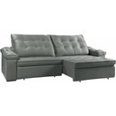 Ver imagem 5 de Sofá Retrátil Reclinável Houston 3m Csr Studio Veludo Grafite