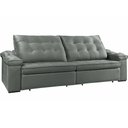 Ver imagem 2 de Sofá Retrátil Reclinável Houston 3m Csr Studio Veludo Grafite