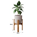 Ver imagem 3 de Vaso para plantas com suporte para cachepot de Madeira Pinus 40cm