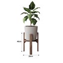 Ver imagem 2 de Vaso de Planta com Suporte em Madeira Tripé 40cm