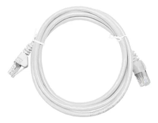 Kit 50 Cabo de Rede RJ45 CAT5E Ethernet Patch Cord 1M Branco - 1