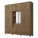 Ver imagem 2 de Guarda Roupa Casal Triplex Londres 13 Portas 7 Gavetas C/ Pes e Espelho Santos Andira