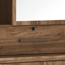 Ver mais imagens de Guarda Roupa Casal Triplex Londres 13 Portas 7 Gavetas C/ Pes e Espelho Santos Andira