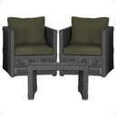 Ver imagem 1 de Mesa e 2 Poltronas Madri Corda Náutica Estofado 13 Trama Preto