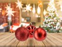 Ver imagem 3 de Kit 18 Bolas Natal Mista Glitter, Fosca, Lisa Vermelha 7cm - Riomaster