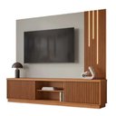 Ver imagem 1 de Home Valencia Ripado C/led Cascata 2 Portas Tv 75":naturale/offwhite