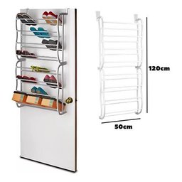 Organizador Sapatos Sapateira para Pendurar Atrás Das Portas:preto - 5