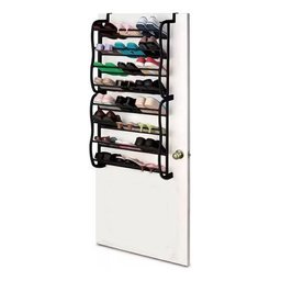 Organizador Sapatos Sapateira para Pendurar Atrás Das Portas:preto - 3