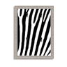 Porta Chaves Decorativo Estampado Luxo Listras Zebra Prata - 1