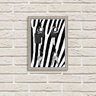 Porta Chaves Decorativo Estampado Luxo Listras Zebra Prata - 2