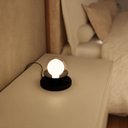 Ver imagem 3 de Abajur Luminária de Mesa Dama Interruptor e Globo e Lâmpada Branco Quente Decoração Casa Sala Quarto