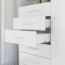 Ver imagem 6 de Cômoda 6 Gavetas 1 Porta e Nicho Marabá 1.6 Santos Andirá Branco (309666)
