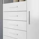 Ver imagem 5 de Cômoda 6 Gavetas 1 Porta e Nicho Marabá 1.6 Santos Andirá Branco (309666)
