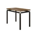 Ver imagem 2 de Mesa com Tampo 91cm x 68cm Base em Aço Malva Preto/Nature