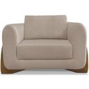 Ver imagem 7 de Kit 2 Poltronas Jolie 1 Lugar Pes Boomerang Linho Areia Ezz