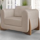 Ver imagem 2 de Kit 2 Poltronas Jolie 1 Lugar Pes Boomerang Linho Areia Ezz