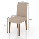 Ver imagem 5 de Conjunto Sala de Jantar Retangular Mesa Kate 120cm e 04 Cadeiras Jade Poliman Móveis