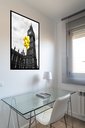 Ver imagem 1 de Quadro Decorativo Londres Balões Amarelos - 70x50cm:moldura Branca