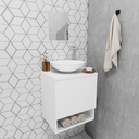 Ver imagem 2 de Conjunto Gabinete Armario Banheiro 40cm Cuba Espelho Completo Lavabo