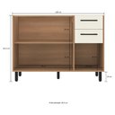 Ver imagem 3 de Balcão de Cozinha Gabinete Pia 120cm 3 Portas e 2 Gavetas Havana Multimóveis Cr20310