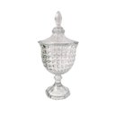 Ver imagem 1 de Pote Potiche Transparente Chevalier Cristal 24x11cm Com Pé