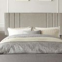 Ver imagem 1 de Painel Estofada Grécia 140cm Casal Para Cama Box Quarto Linho Bege - Gat Magazine