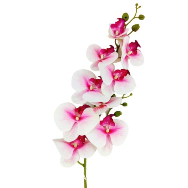 Orquídea Branca E Rosa 3D 103x16cm Planta Artificial T Real - 1