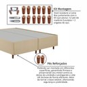 Ver imagem 7 de Cama Box Queen Estofada em Madeira Maciça Base Reforçada Santorini Espresso Móveis Bege/Veludo