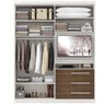 Guarda-Roupa 4 Portas Brilliance Espaço Tv de 32 Polegadas Marrom - 2