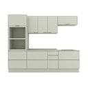 Ver imagem 2 de Cozinha Completa Fineze 6 Portas 8 Gavetas com Tampo 100% MDF Areia Hp - Henn