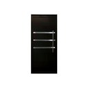 Ver imagem 2 de Porta Pivotante Frizada Preto com Puxador 210x120 Lado Direito