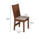 Ver imagem 6 de Conjunto Mesa Retangular Pérola com 6 Cadeiras Paraty Fosca - Bagum Bege Naturalle