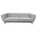 Ver imagem 4 de Sofá 3 Lugares Coin Living 240cm Linho Cinza Claro - Sallar Home