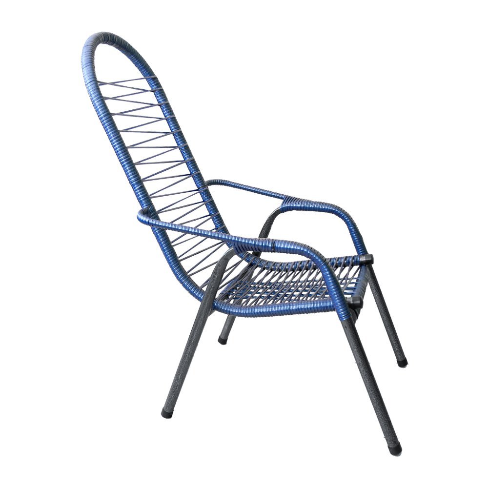 Cadeira de Fio para Varanda Area Externa Luxo Adulto Azul - 2