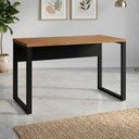 Ver imagem 1 de Mesa Escritório Escrivaninha 120cm x 60cm Pés em Metal Tampo 100% MDF Industrial Executive