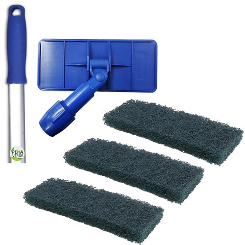Kit Lt Limpa Tudo com Junção Articulada 360 Graus + Cabo de Alumínio 1.4m com Manopla + 3 Unidades F