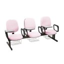 Ver imagem 1 de Cadeira em Longarina para Escolas Linha Uno Rosa