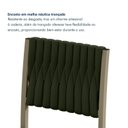 Ver imagem 6 de Kit 2 Cadeiras de Jantar Estofadas com Encosto em Malha Náutica Veneza Verde